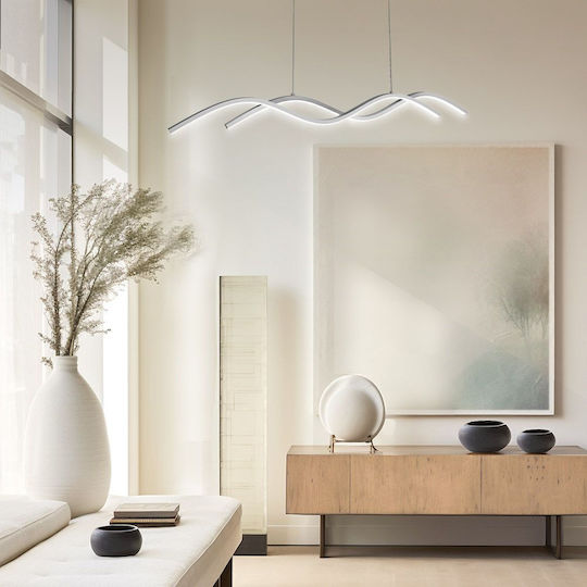Vivalux Adjustable Pendant Light White 8x88x120cm