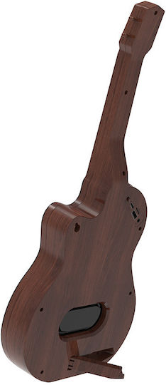 The Source Guitar Ηχείο Bluetooth με Ραδιόφωνο Καφέ