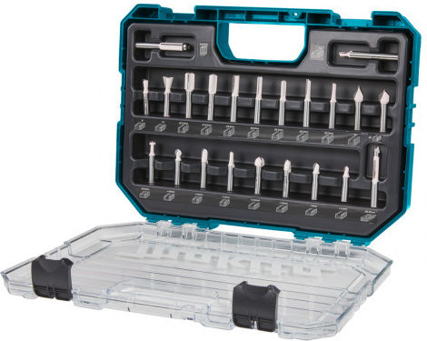 Set de freze pentru lemn Makita D-74784 8 mm 22 piese