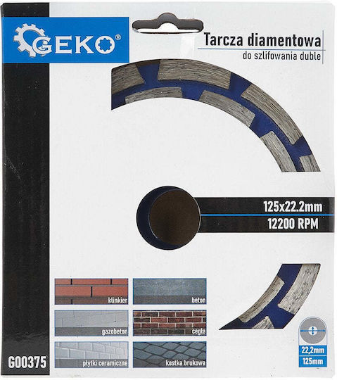 Geko Schleifscheibe Für Beton 125*2seg/g G00375