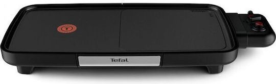 Tefal Plancha Tabletop Electric Grill Smooth Plate 2200W with Adjustable Thermostat 50cmx26cmcm