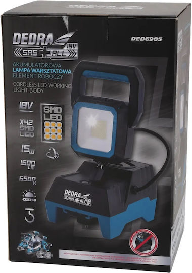 Dedra Electric Jobsite Light LED IP54 with Brightness up to 1600lm