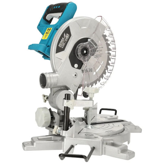 Dedra Miter Saw Battery with Cutting Disc Diameter 210mm, Laser Guide & Cutting Speed 3300rpm