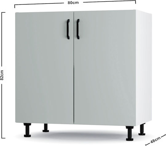 Modest Sink Cabinet Gray 80x48x82cm