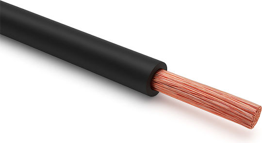 Redled Netzkabel Typ NYAF mit Kabeleigenschaften 1x1mm² in Schwarzem Farbe 100m Flexibel