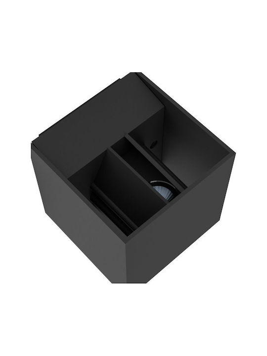 Eglo Calpino Wall-Mounted Outdoor Ceiling Light LED IP54 3.3W with Warm White Light Double Beam 10.5x10.5εκ.