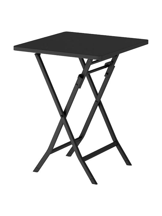 Dining Set for Small Outdoor Spaces 3 Pieces Black