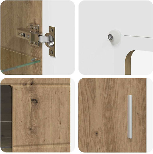 Σύνθετο Σαλονιού Artisan Oak Μ55.5xΒ29xΥ100εκ. Σύνθετο Σαλονιού Artisan Oak Μ55.5xΒ29xΥ100εκ.