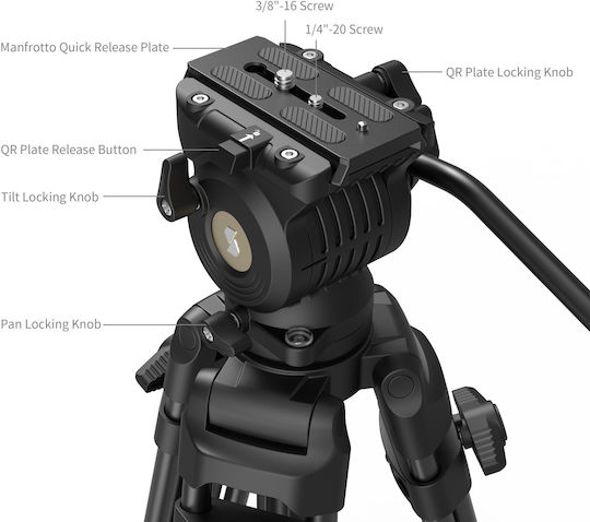 Smallrig 5440 Ad14 Heavy-duty Video Τρίποδο Αλουμινίου