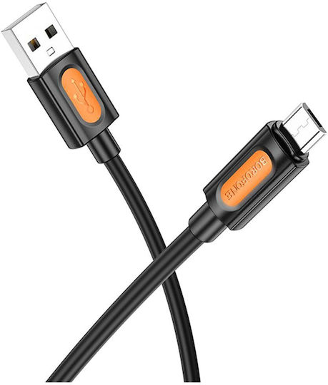 Borofone BX31 Regular USB 2.0 spre micro USB Cablu Negru 1m 1buc