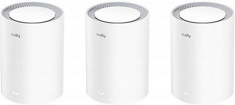Cudy M3600 v1 WiFi Mesh Network Access Point Wi‑Fi 7 Dual Band (2.4 & 5GHz) σε Τριπλό Kit