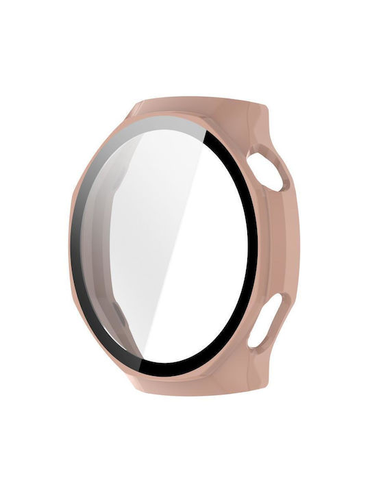 Πλαστική Θήκη με Τζαμάκι σε Ροζ χρώμα για Huawei Watch GT 6 Pro