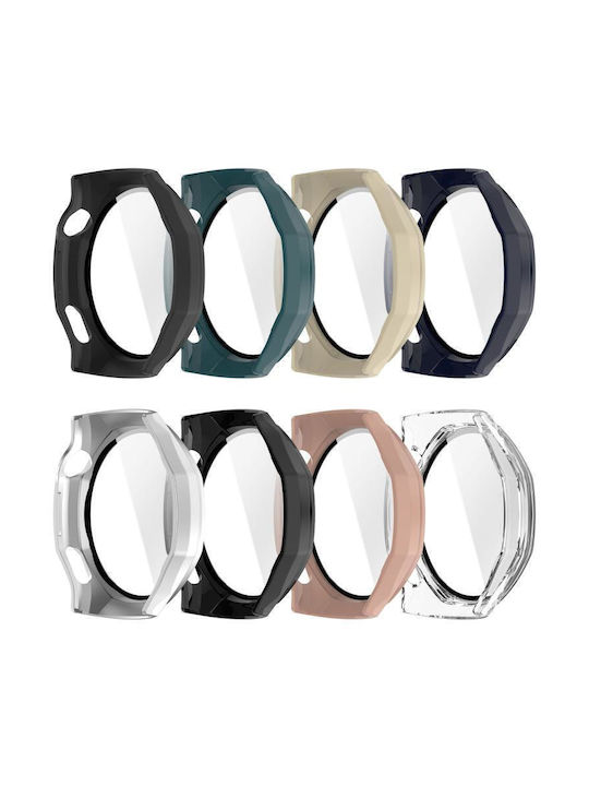 Пластмасов Калъф със Стъкло в Син цвят за Huawei Watch GT 6 Pro