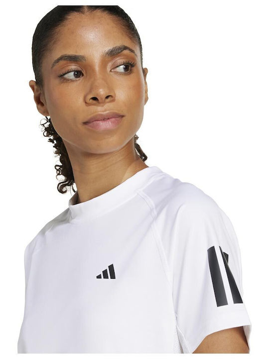 adidas 3-Stripes JN7094 Γυναικεία Μπλούζα Λευκή