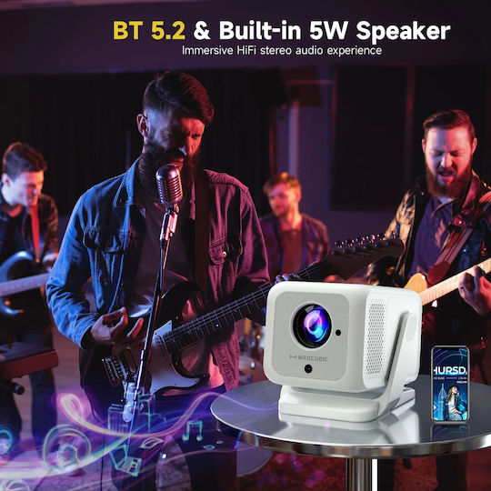 Magcubic HY310X Mini Projector LCD Full HD Λάμπας LED με Wi-Fi και Ενσωματωμένα Ηχεία
