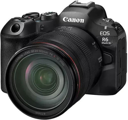 Canon EOS R6 Mark III Mirrorless Cameră Kit (RF 24-105mm F4L IS USM) Neagră