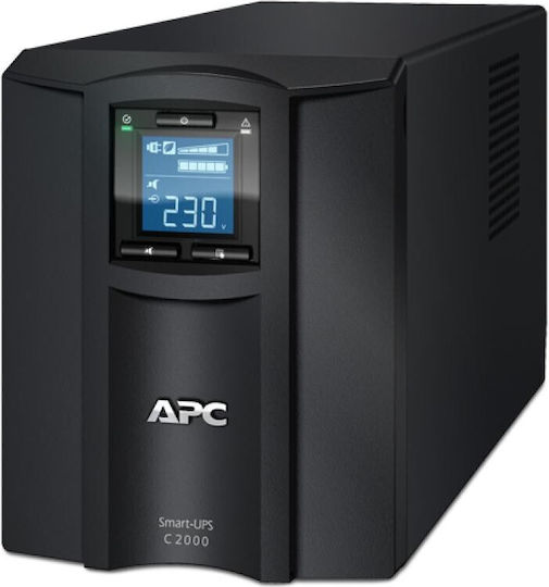 APC Smart-UPS C Line-Interactive 2000VA 1300W με 6 IEC Πρίζες