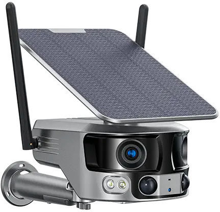 Taggo CAM4KWIDE IP Termică Cameră Duală de Supraveghere Wi-Fi/4G 4K Rezistentă la Apă cu Baterie și Comunicare Bidirecțională