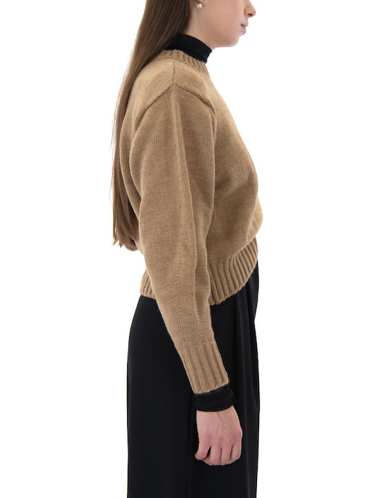 Γυναικείο Πουλόβερ Black, Camel