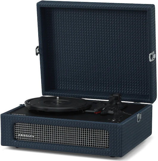 Crosley Voyager CR8017B-NY4 Βαλιτσάκι Πικάπ με Προενίσχυση και Ενσωματωμένα Ηχεία Navy