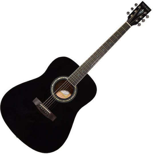 Комплект с калъф за акустична китара Memphis M-20 Bk