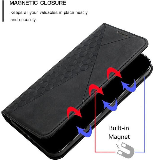 Cubic Grid Book Black (Motorola Moto G06 4G)