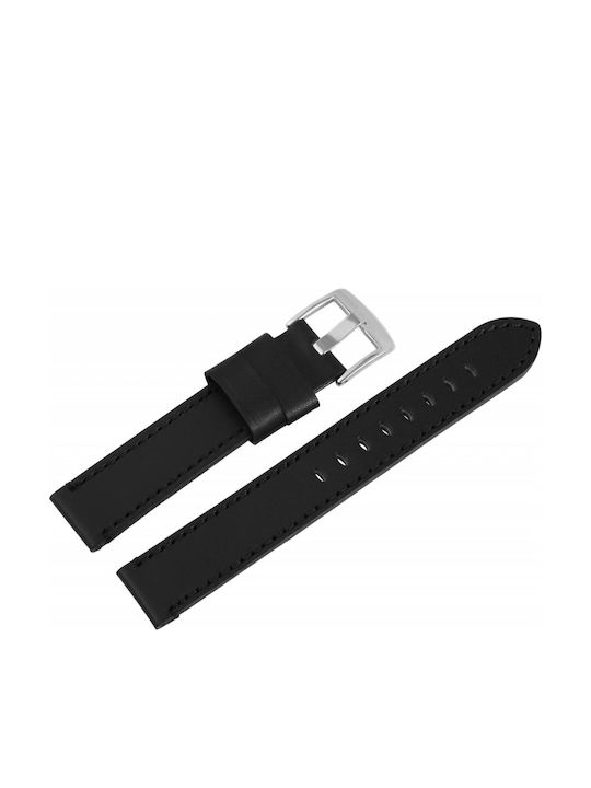 Steinmeister Leather Strap Black 22mm