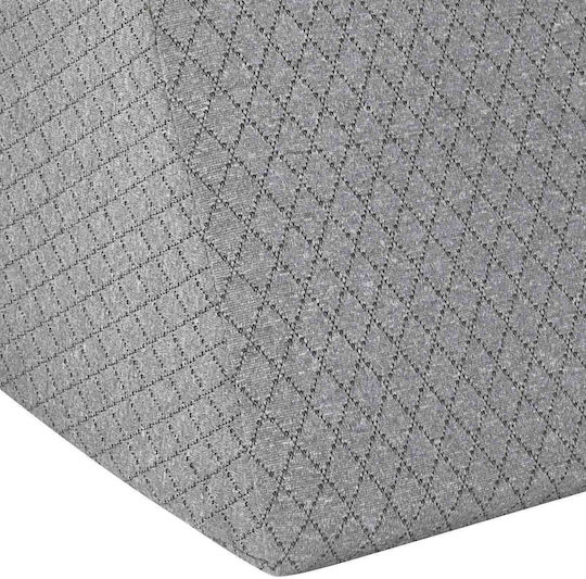 vidaXL Leg Wedge Pillow with Memory Foam 60x50x30cm Gray 42020195