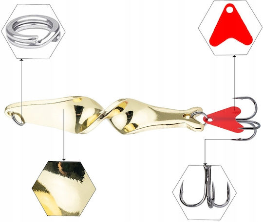 Pike Zander Rotating Изкуствена Стръв 6.2бр/10гр Сребрист