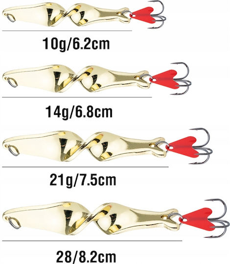Pike Zander Rotating Изкуствена Стръв 6.2бр/10гр Сребрист