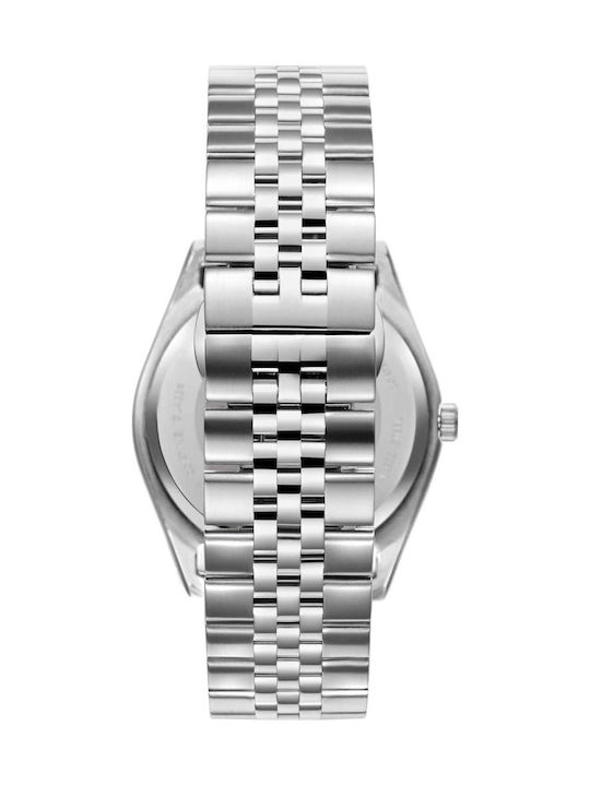 Beverly Hills Polo Club Men's Watch Battery with Silver Metal Bracelet