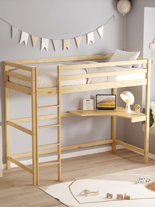Akron Κουκέτα Μονή για Στρώμα 90x190cm Akron Κουκέτα Μονή για Στρώμα 90x190cm