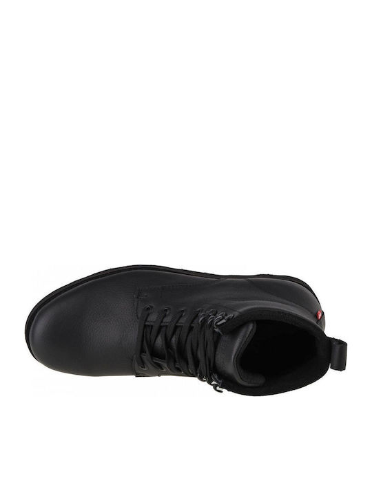 Piele Negru Ghete barbati