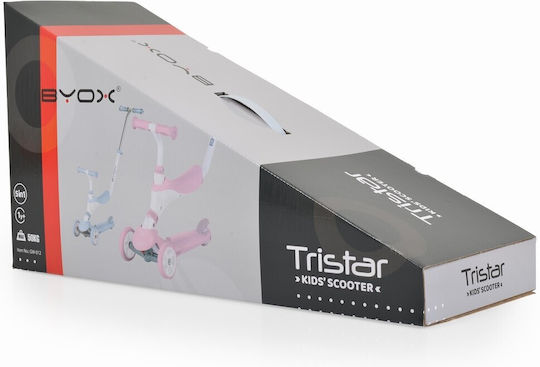 Byox Παιδικό Πατίνι Tristar Τρίτροχο με Κάθισμα για 3+ Ετών Ροζ