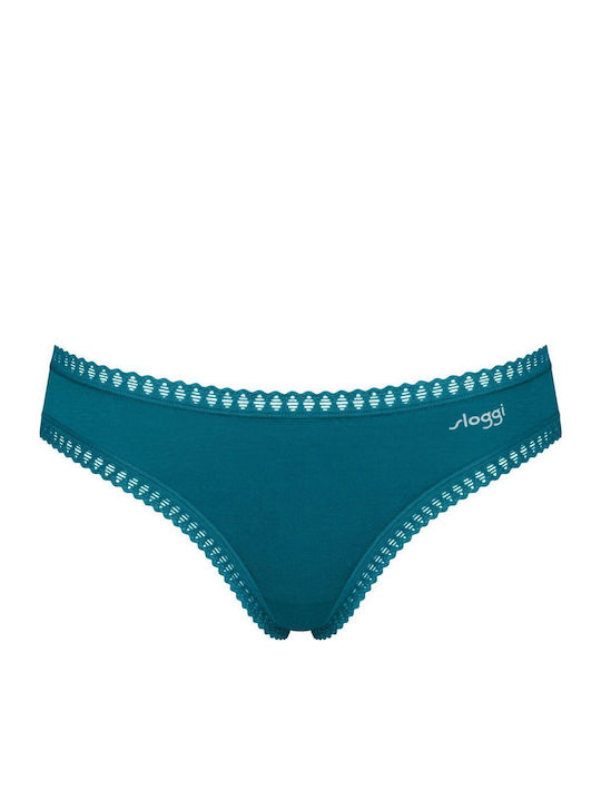 Mini Go Βαμβακερά Femei Slip 3Pack Petrol, Grey, Printed