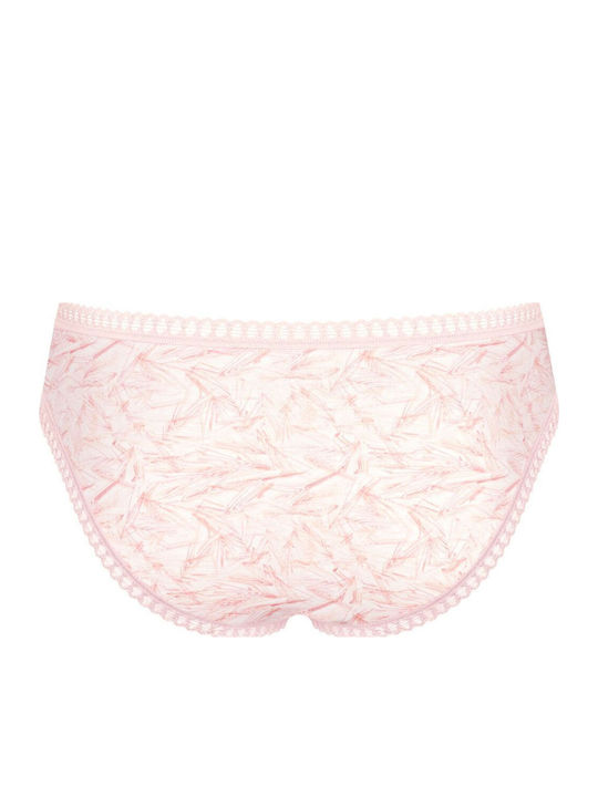 Mini Go Βαμβακερά Γυναικεία Slip 3Pack Σομόν, Κοραλί, Εμπριμέ