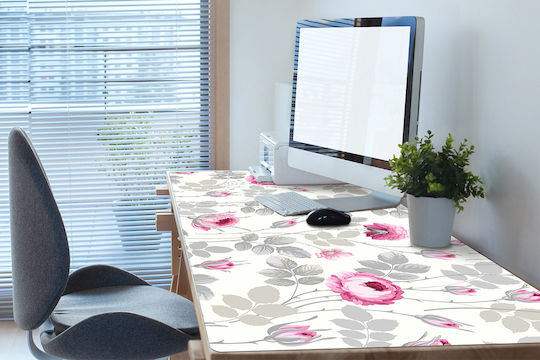 Desk Pad Organization Keyboard Mouse Pastel Pink 90x45 Cm