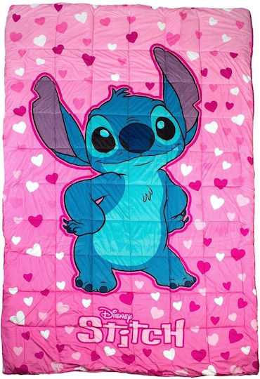 Disney Pătură pentru copii Single Lilo & Stitch Pink 160x250buc