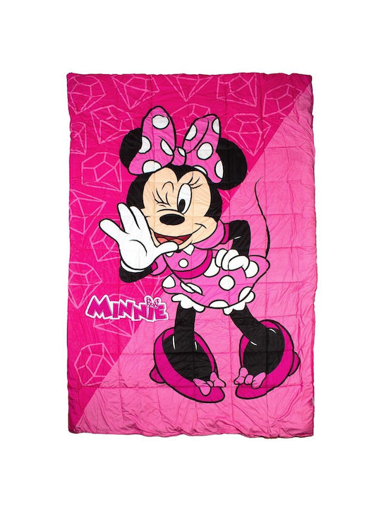 Disney Kinderbettdecke Einzel Minnie Fuchsia-pink 160x250cm Disney Kinderbettdecke Einzel Minnie Fuchsia-pink 160x250cm