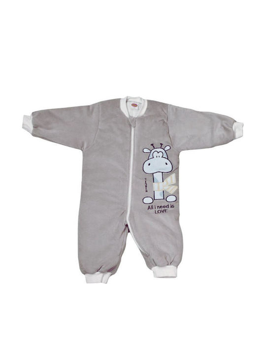 Tender Winter Schlafsack mit Füßen Giraffe 2.5 Tog Grey