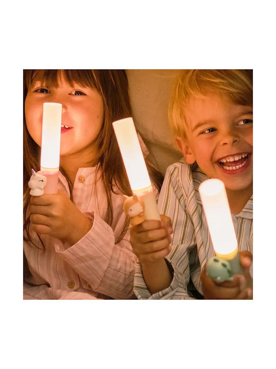 Kinder Dekorative Lampe Zoo Family Grün 18x2.5cm