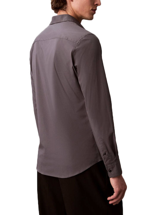 Calvin Klein Cotton Shirt Anthracite