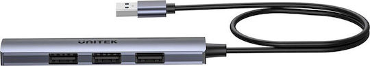 Unitek USB 2.0 Hub 4 Anschlüsse mit USB-A Verbindung