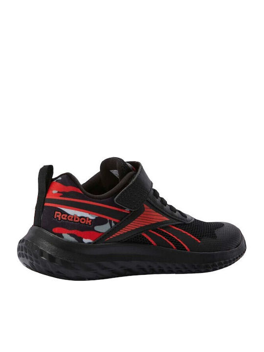 Rush Runner Rush Runner 5 Kids Sports Shoes Running with Hoop & Loop Closure Black