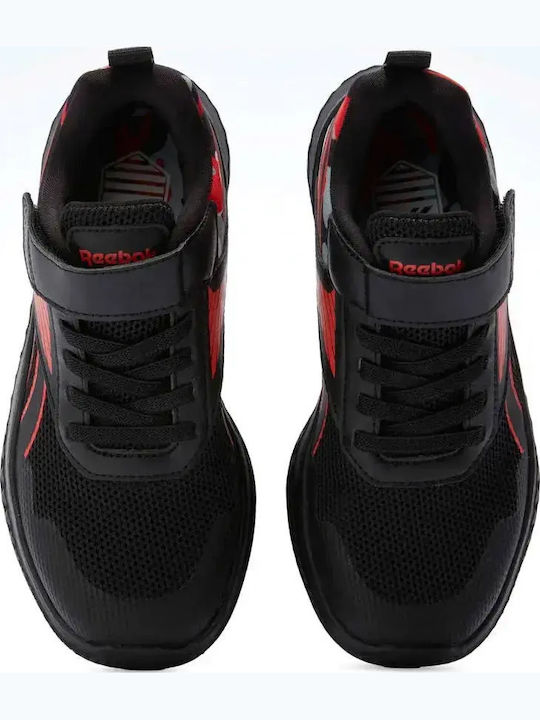 Rush Runner Rush Runner 5 Kids Sports Shoes Running with Hoop & Loop Closure Black
