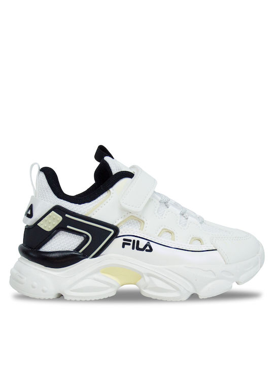 Memory Spinel 3 Kids Sports Shoes with Hoop & Loop Closure White