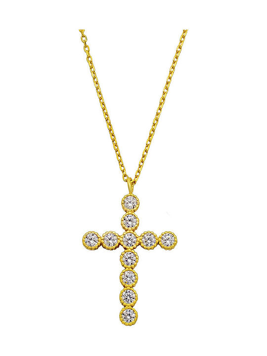 Savvas Design Χρυσός Σταυρός 14Κ