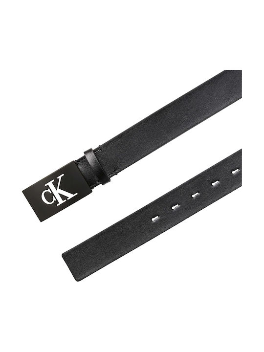 Calvin Klein Ανδρική Ζώνη Δερμάτινη Μαύρη