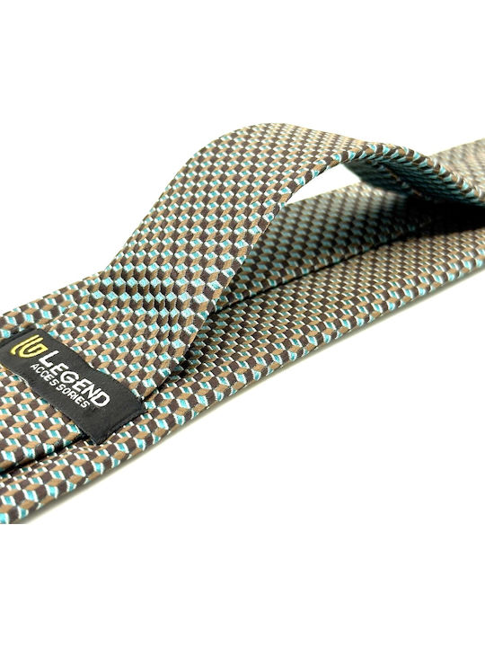 Legend Accessories Herren Krawatten Set Gedruckt in Grün Farbe