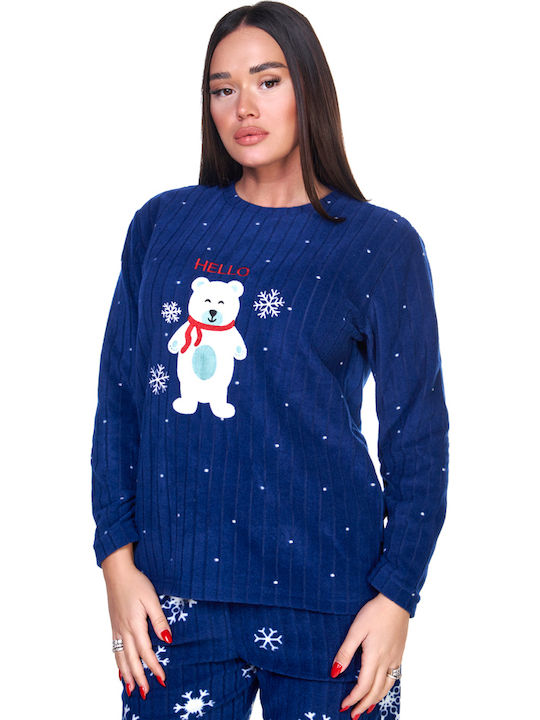 Comfort Winter Women's Pyjama Set Blue